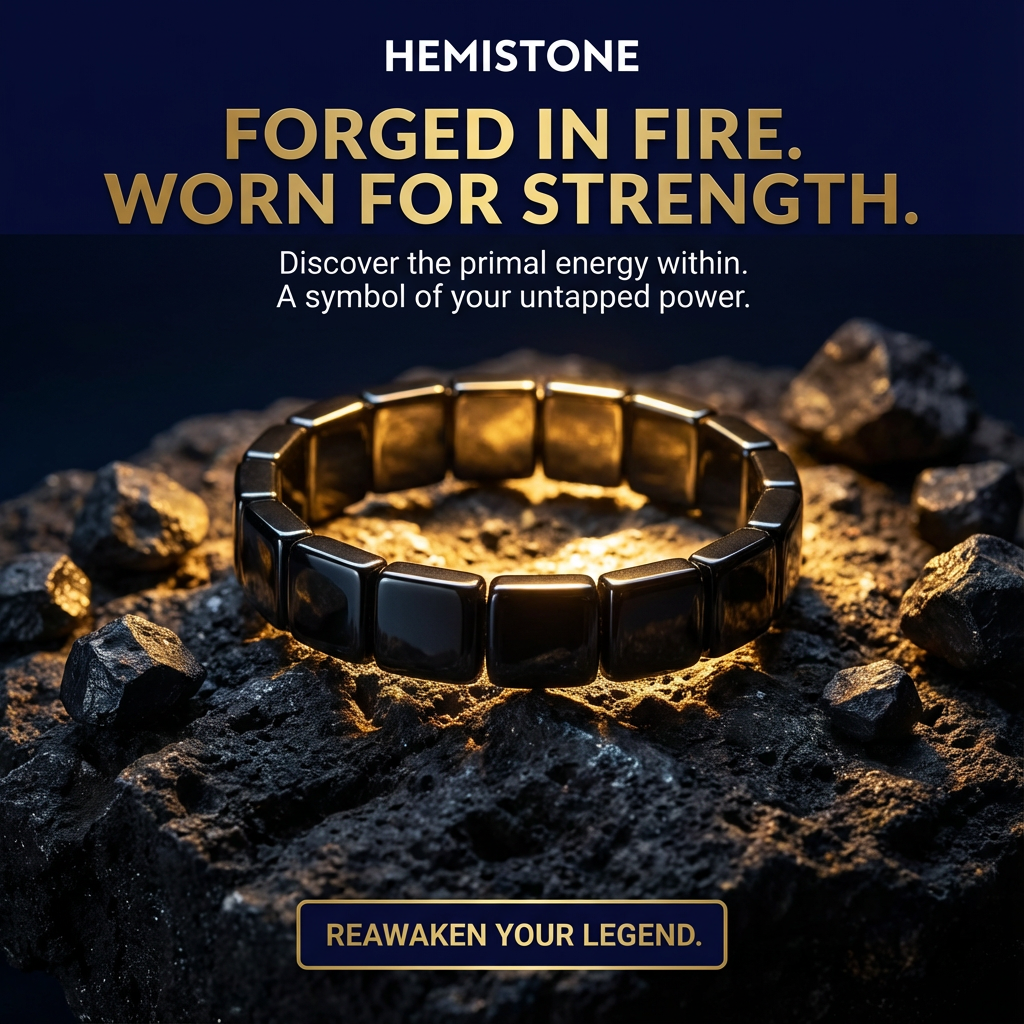 Hemistone Hematite Bracelet : Keep the edge other men quietly lose. Not through belief. Through something you actually feel — every day. Or your money back.