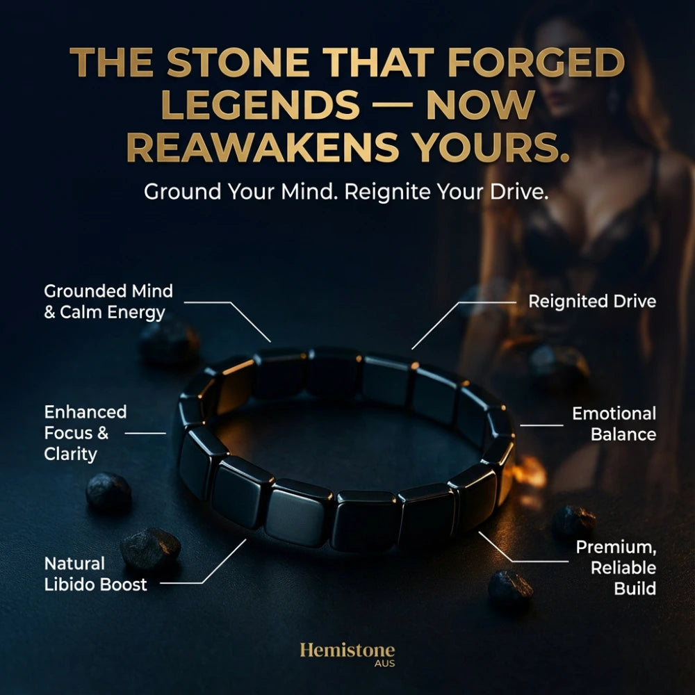 Hemistone Hematite Bracelet : Keep the edge other men quietly lose. Not through belief. Through something you actually feel — every day. Or your money back.