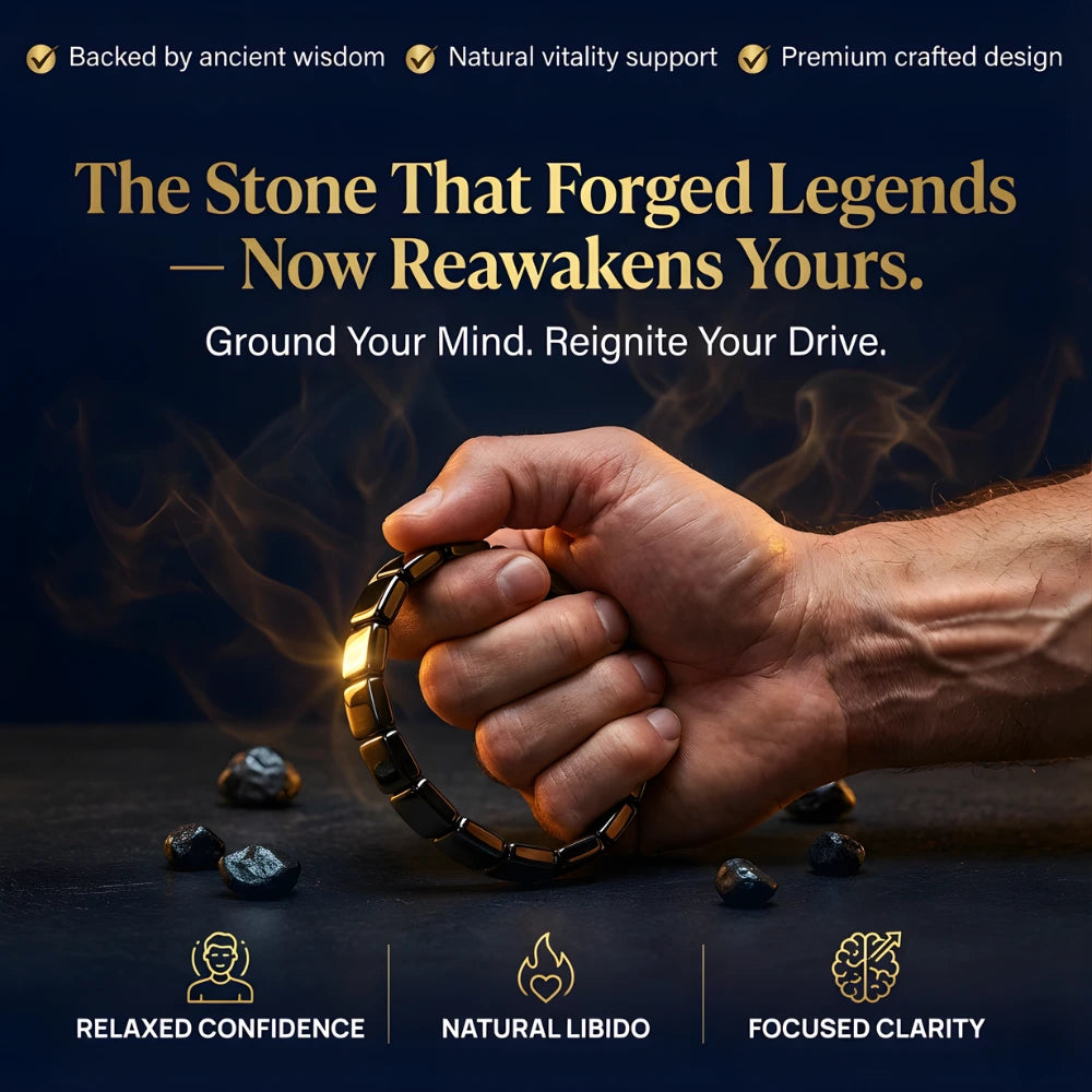 Hemistone Hematite Bracelet : Keep the edge other men quietly lose. Not through belief. Through something you actually feel — every day. Or your money back.